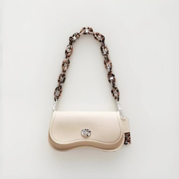 Coach Wavy Dinky Bag Shoulder Crossbody Coachtopia Leather CK113 Cloud🌸🌸 - Picture 1 of 6